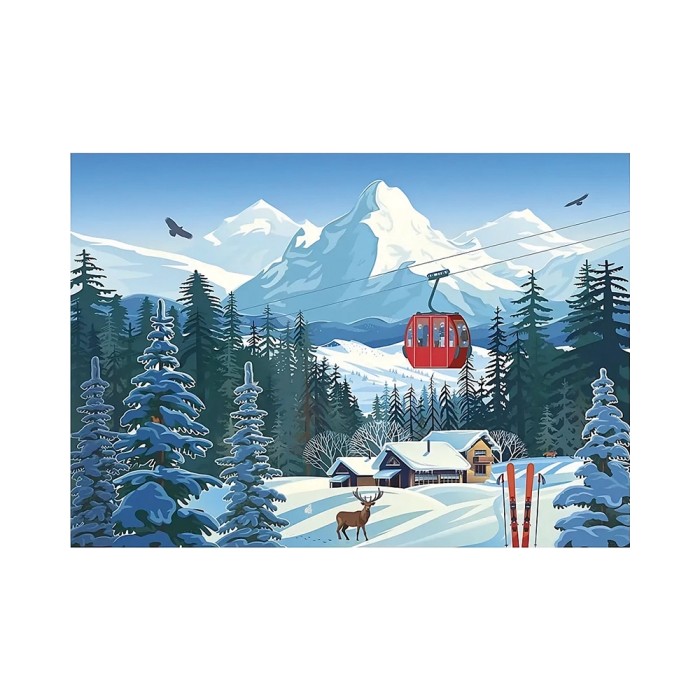 Puzzle 1000 pcs Snowy Landscape