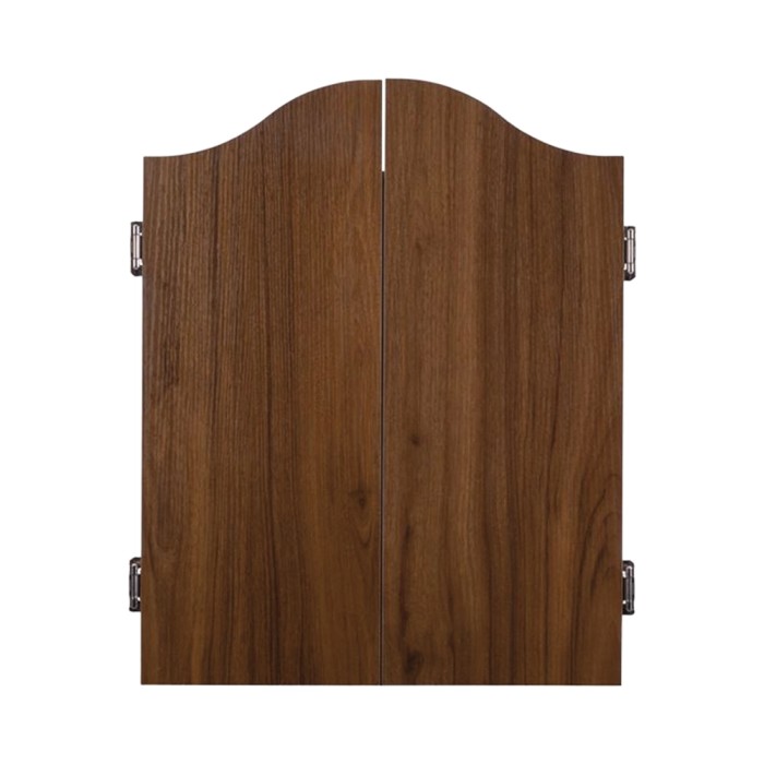 Dark Oak Dartboard Cabinet + 6 Darts 18g