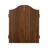 Armoire Fléchettes Chêne Foncé Cible + 6 Fléchettes 18g