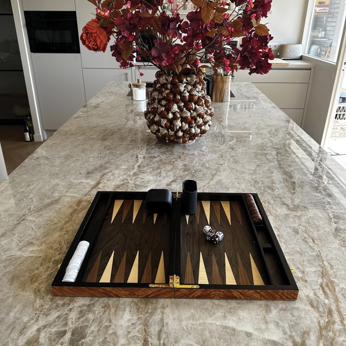 Backgammon Set 38cm Rosewood