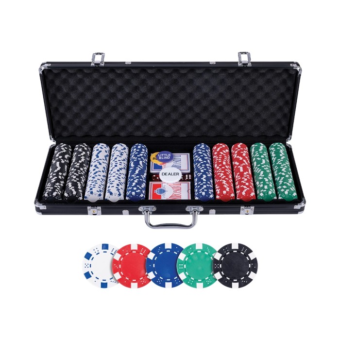 Poker-Koffer Schwarz 500 Chips 11.5g