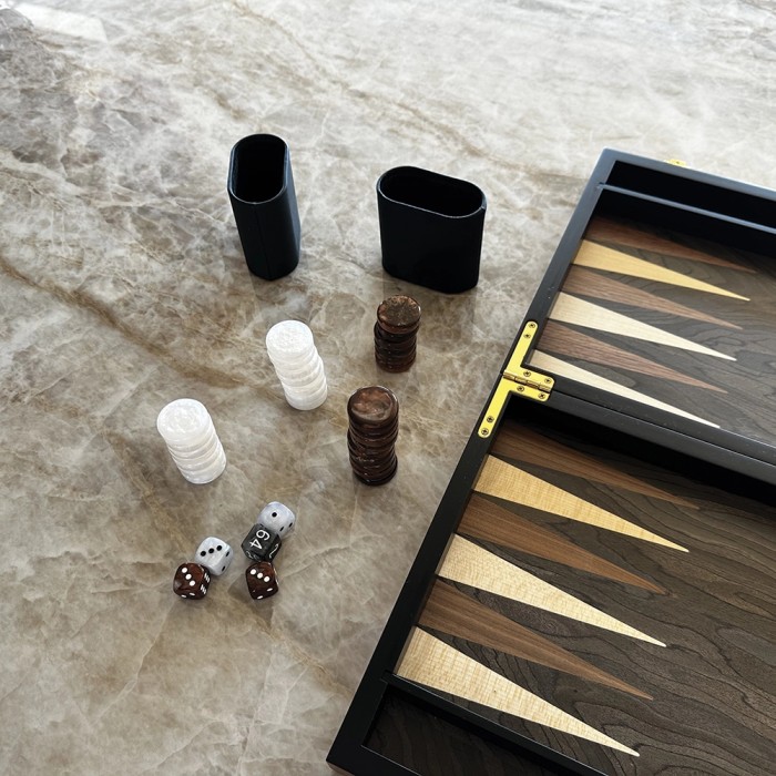 Backgammon Set 38cm Rosewood