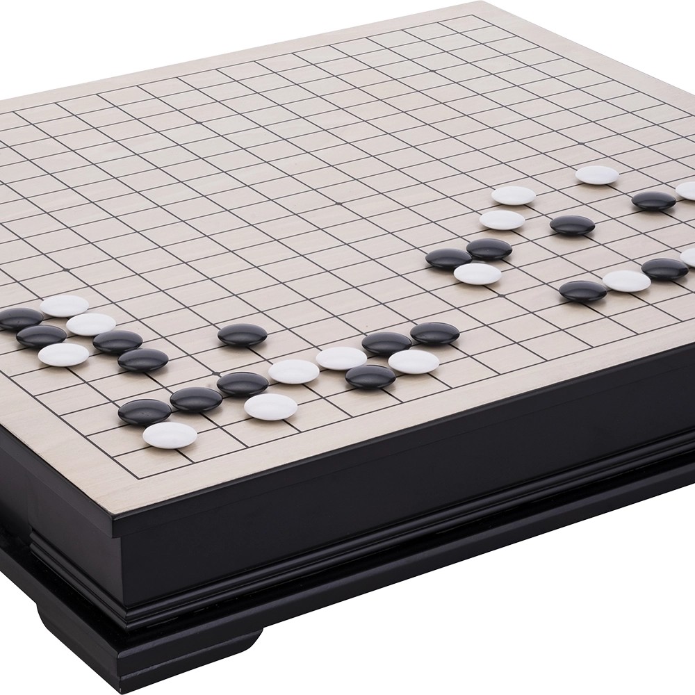 Gioco del Go 50x44cm Tavola in Legno e Pietre Plastica