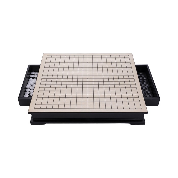 Go Game Set 50x44cm Wooden Board & Plastic Stones