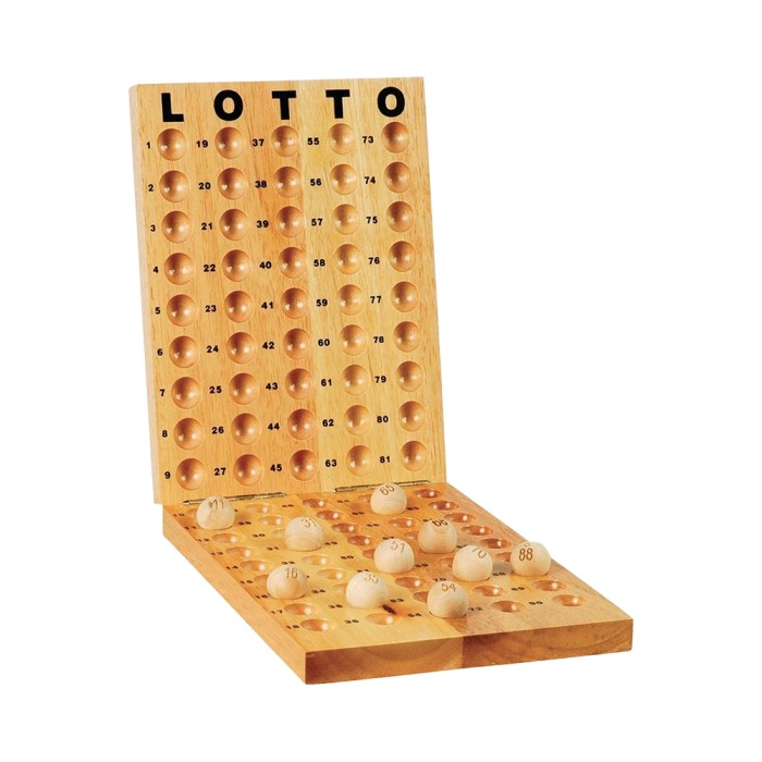 Gabbia Tombola Bingo Metallo con Tabellone Legno