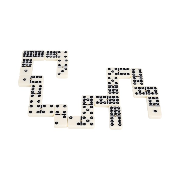 Dominos Double 9 Grand 55 Pièces avec Spinners