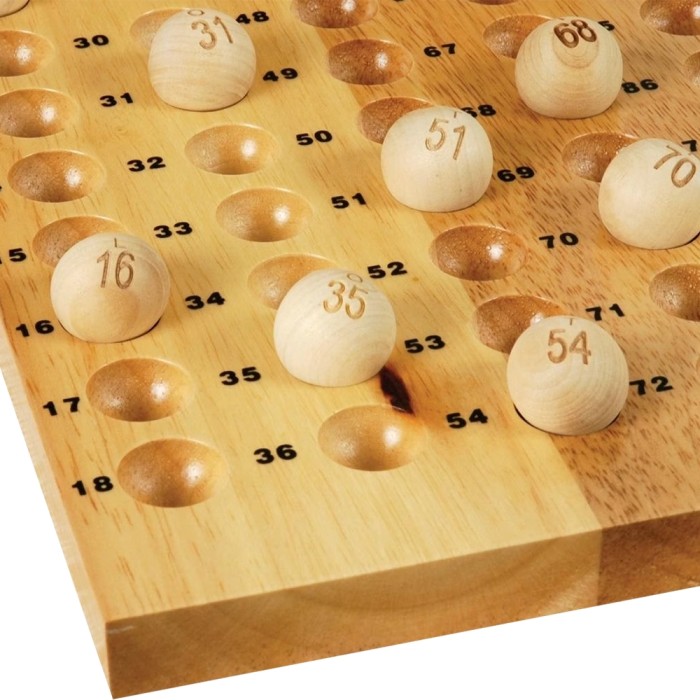 Gabbia Tombola Bingo Metallo con Tabellone Legno