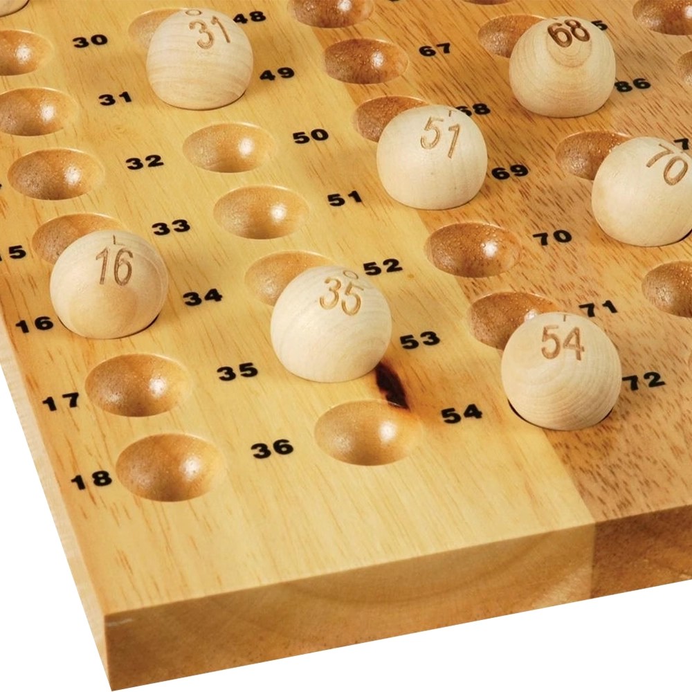 Bingo Cage Set Metal Cage & Wooden Master Board
