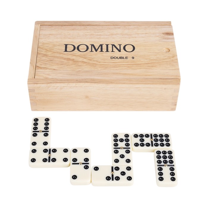 Double 9 Large Dominoes 55 Pieces with Spinners