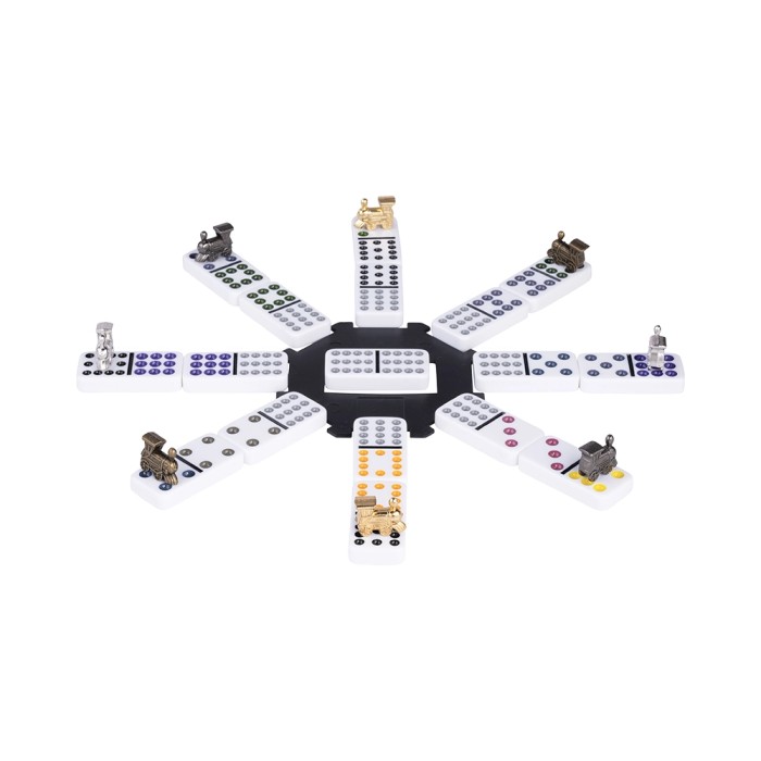 Domino Doppio 12 Mexican Train Valigetta Alluminio