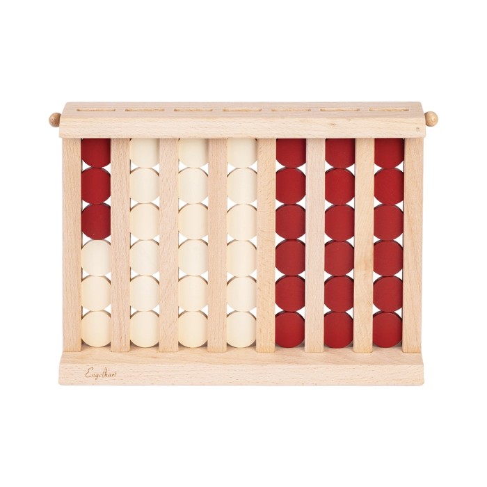 4 in a Row Wooden Game Beechwood 28.5x19cm
