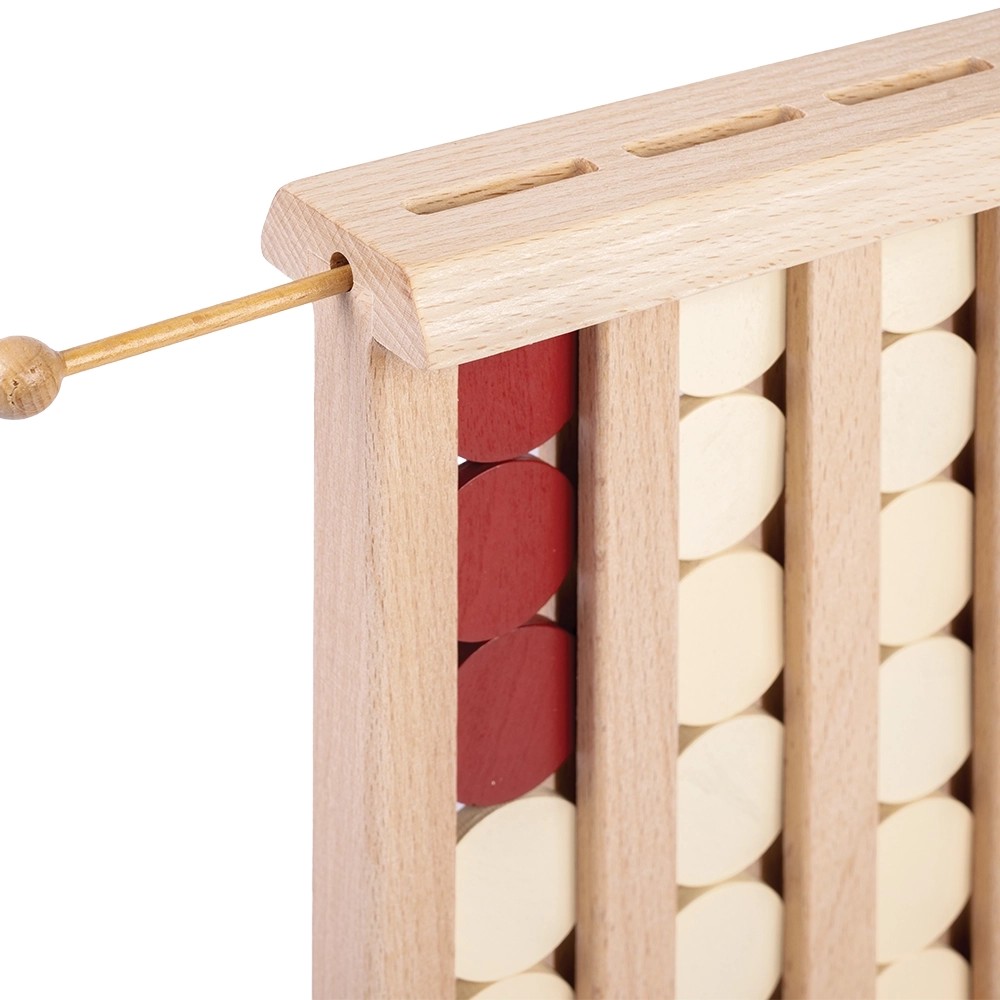 4 Gewinnt Holzspiel Buche 28.5x19cm