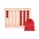 4 in a Row Wooden Game Beechwood 28.5x19cm
