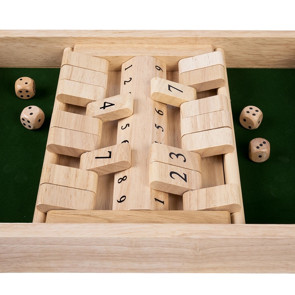Shut the Box Doppio 34x24cm Legno di Hevea