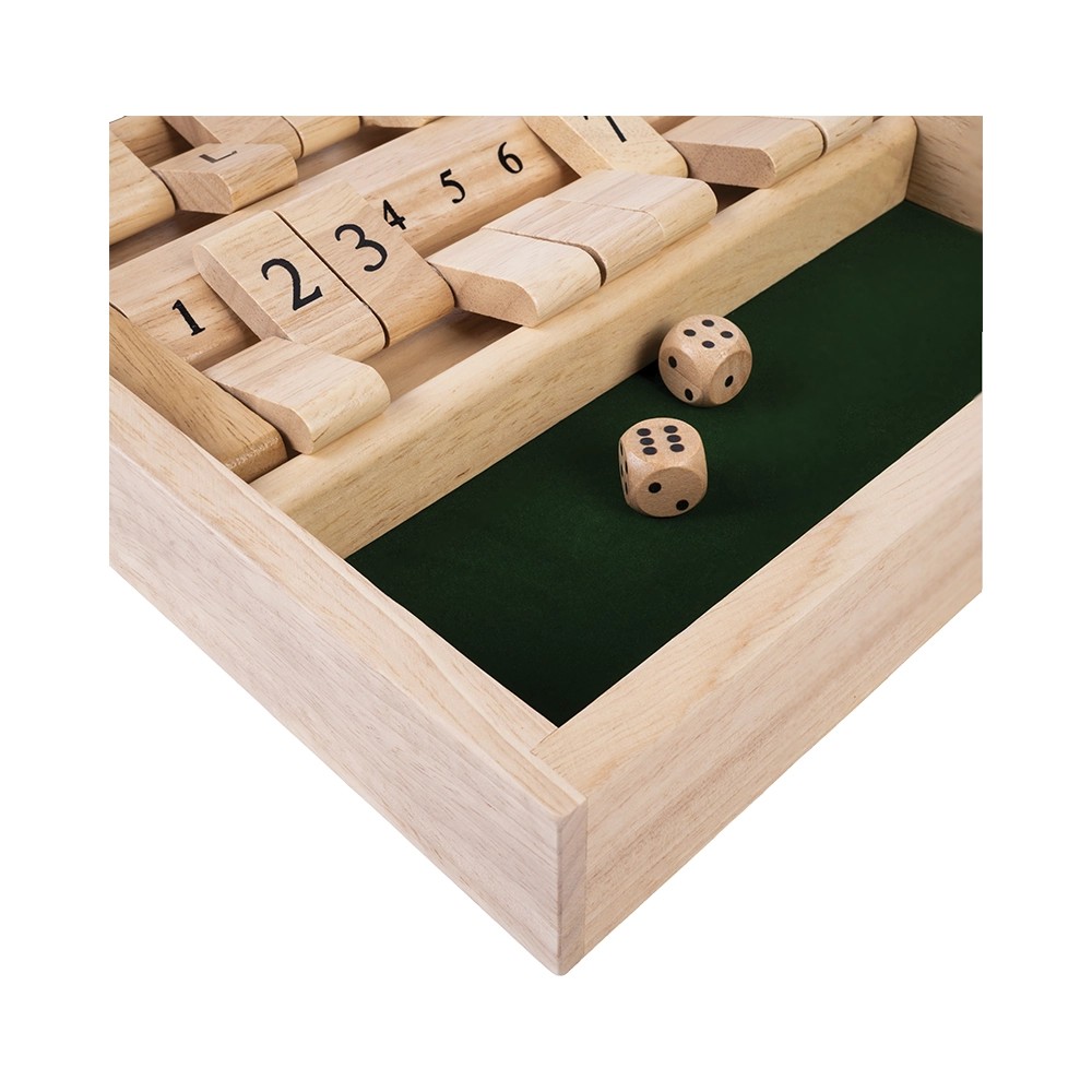 Double Shut the Box 34x24cm Rubberwood