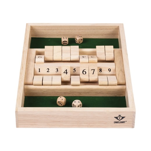 Double Shut the Box 34x24cm Rubberwood
