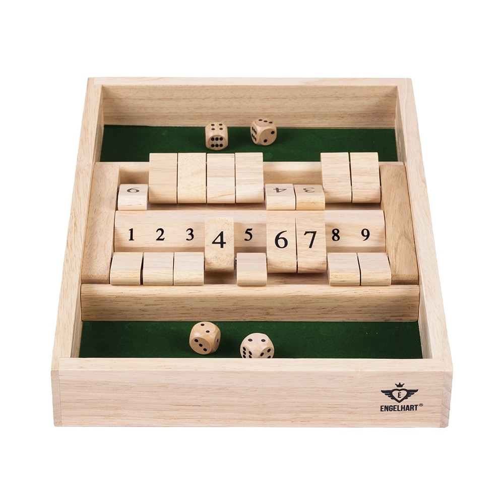 Double Shut the Box 34x24cm Rubberwood