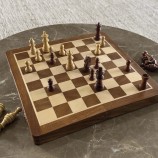 Folding Wooden Chess Set 30x30cm Ash Wood