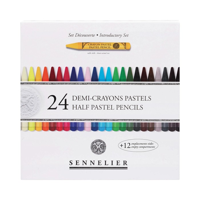 Sennelier Box 24 Halbe Softpastelle
