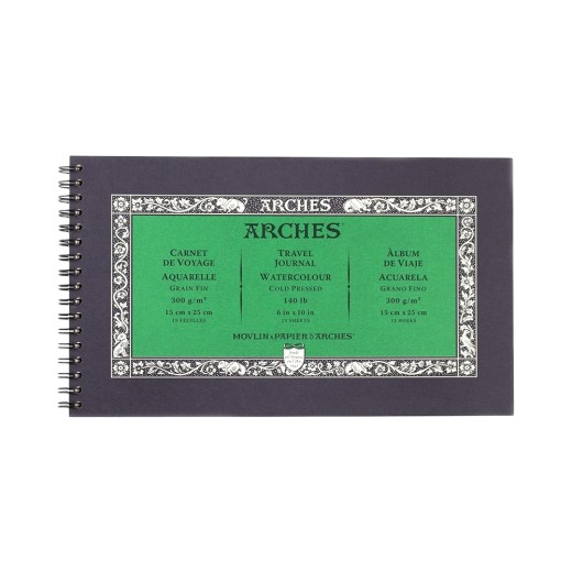 Blocco a Spirale Arches Grana Fine 300g 15x25cm 15 Fogli
