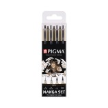 Manga Pigma Micron Sepia Set da 4 Penne