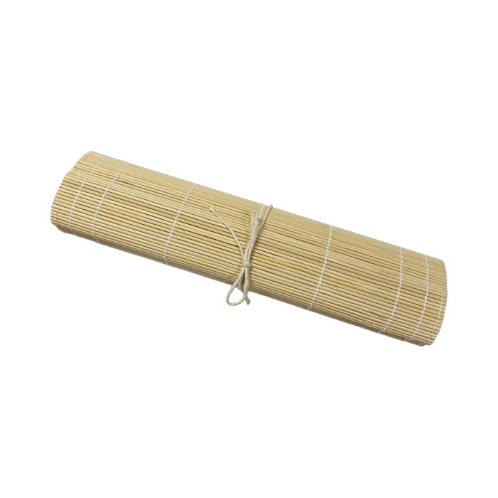 Stuoia in Bambù Portapennelli con Tasche 30x30cm