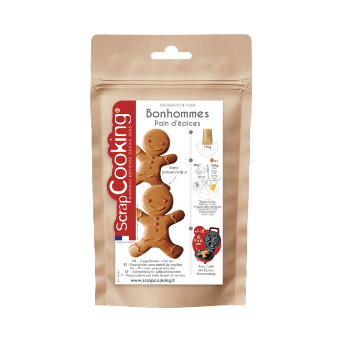 Mini Waffeleisen Lebkuchenmann und Backmischung 190g