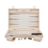 Turnier-Backgammon Galuchat Beige | Hector Saxe | L'Astuce