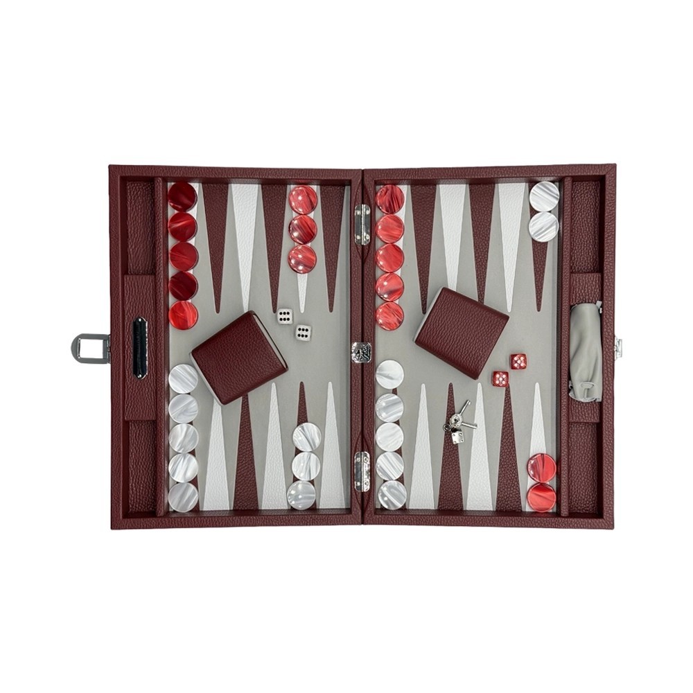 Medium Backgammon Büffelleder | Hector Saxe | L'Astuce