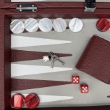 Backgammon Medium Cuir Buffle | Hector Saxe | L'Astuce