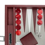 Backgammon Medium Cuir Buffle | Hector Saxe | L'Astuce