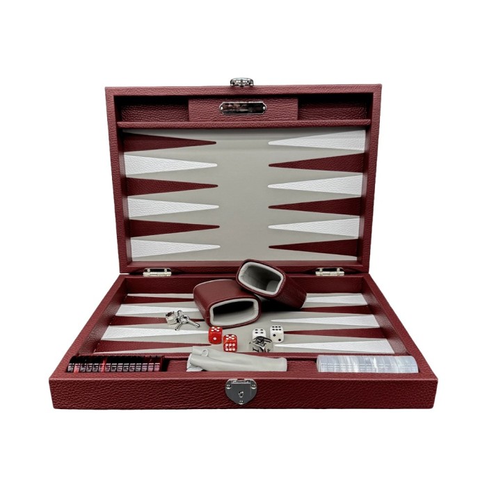 Backgammon Medium Cuir Buffle | Hector Saxe | L'Astuce