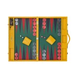 Lizard-Grain Leather Backgammon 30x46 Felt