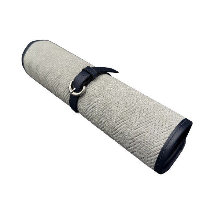 Backgammon de Voyage Roulable Clyde Gris Bleu