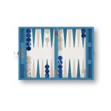 Backgammon en Cuir - Effet Alligator - Format Medium