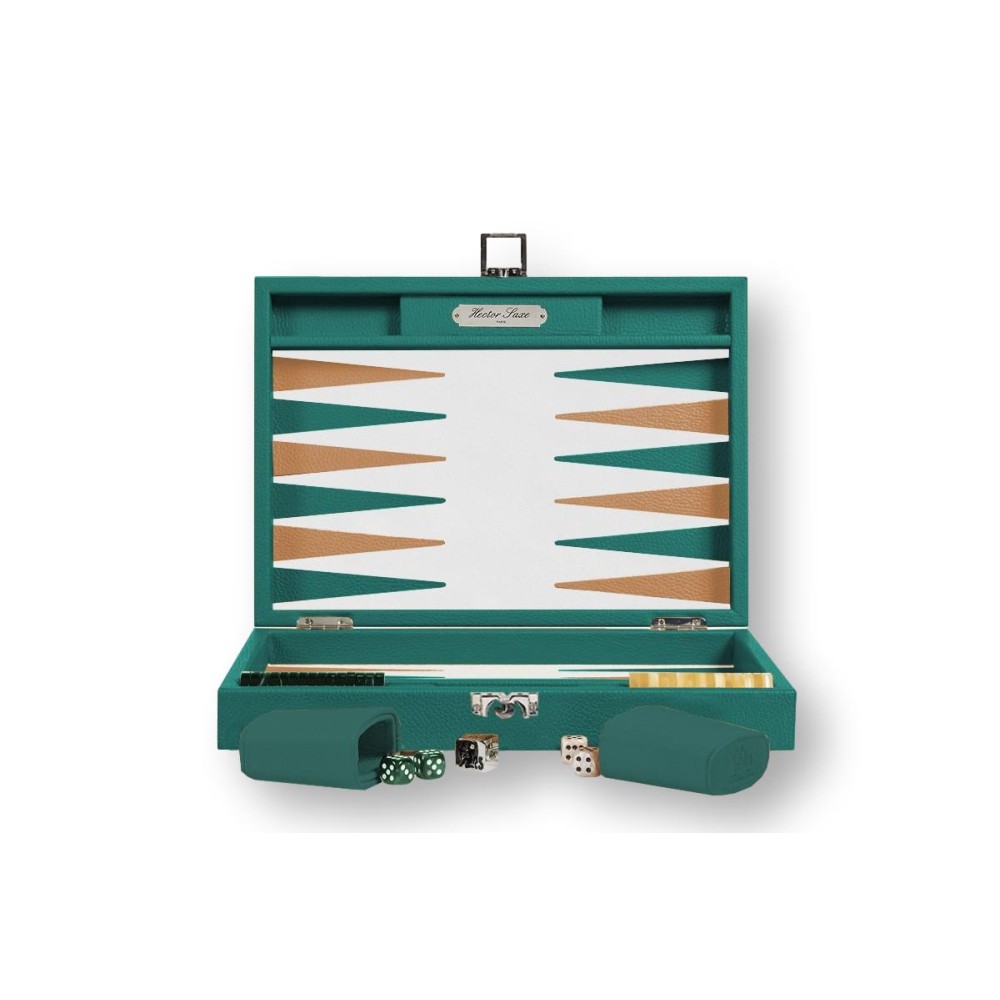Buffalo Effect Leather Medium Backgammon - Iris Collection