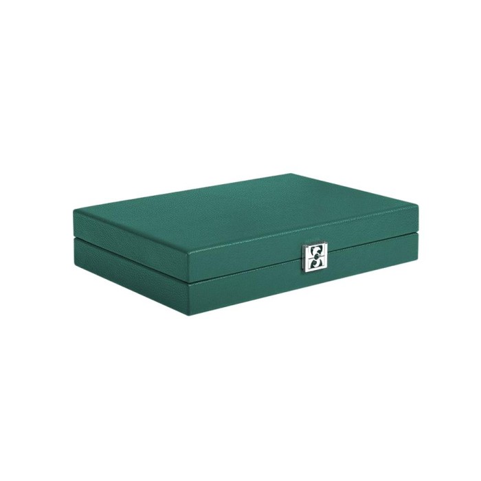 Backgammon en Cuir - Effet Buffle - Format Medium