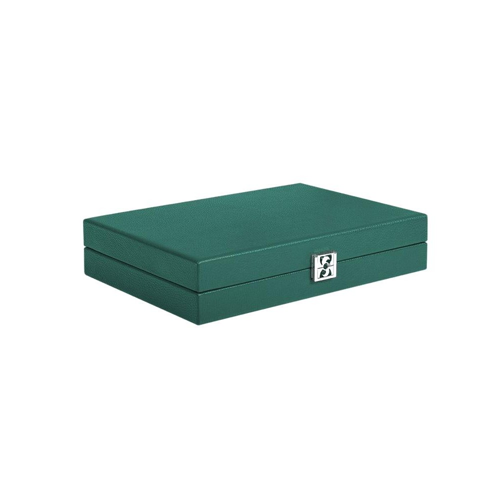 Backgammon en Cuir - Effet Buffle - Format Medium