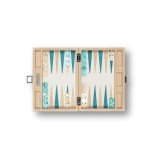 Backgammon en Cuir - Effet Chaîne - Format Small