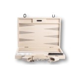 Backgammon Cuir Compétition Beige | Hector Saxe|Astuce Genève