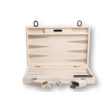 Backgammon en Cuir - Effet Galuchat - Format Large