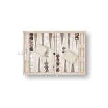 Backgammon en Cuir - Effet Galuchat - Format Small