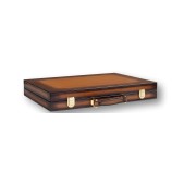 Backgammon en Cuir - Effet Patiné - Format Compétition