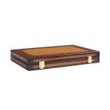 Backgammon en Cuir - Effet Patiné - Format Large