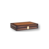 Backgammon en Cuir - Effet Patiné - Format Médium