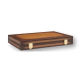 Backgammon en Cuir - Effet Patiné Galuchat - Format Médium