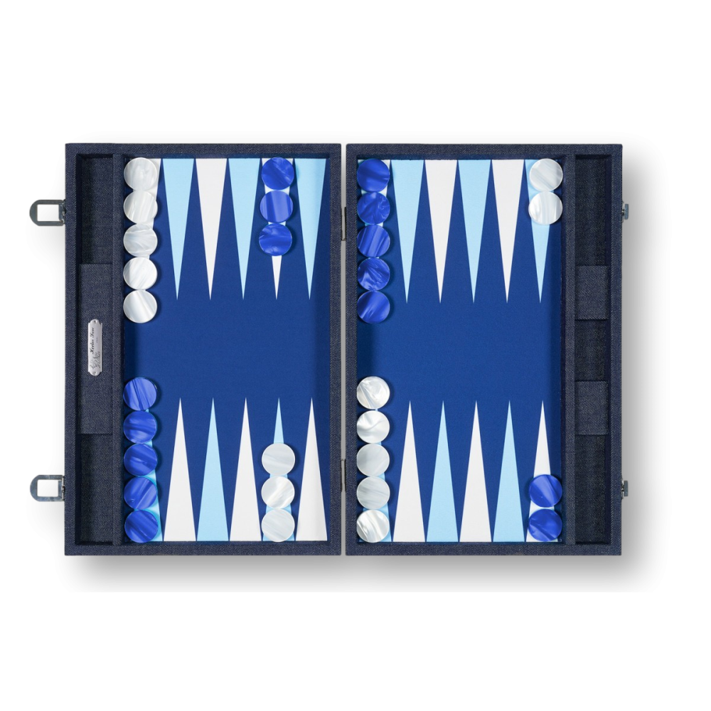 Leinwand-Backgammon - Jeans-Stil - Große Größe