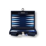 Backgammon Toile Medium Bleu | Hector Saxe | L'Astuce Genève