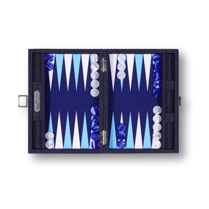 Backgammon en Toile - Façon Jeans - Format Small