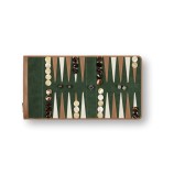 Backgammon da Viaggio in Pelle Scamosciata